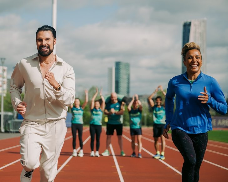 1. Rylan and Dame Kelly Holmes MBE (mil) have been announced as Team Samaritans Cheerleaders for the 2024 TCS London Marathon charity of the year (photo credit Chris O'Donovan - Samaritans)