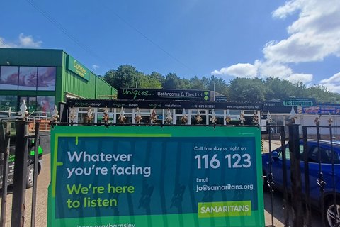 Unique Bathrooms and Tiles supports Barnsley Samaritans