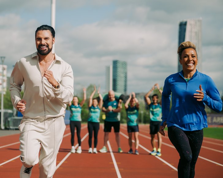 1. Rylan and Dame Kelly Holmes MBE (mil) have been announced as Team Samaritans Cheerleaders for the 2024 TCS London Marathon charity of the year (photo credit Chris O'Donovan - Samaritans)