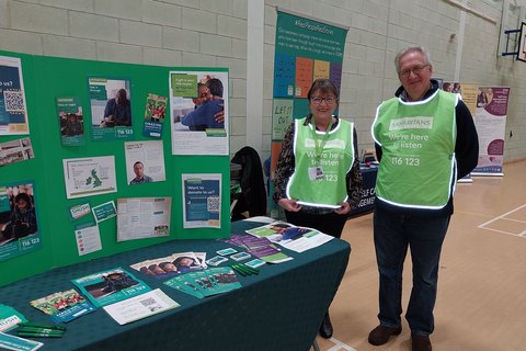 Volunteers supporting Health and well-being day