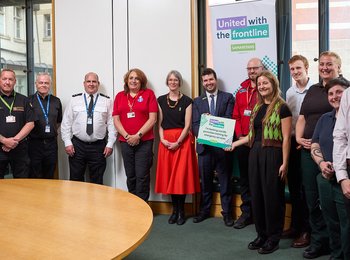 Samaritans staff at a United with the frontline event
