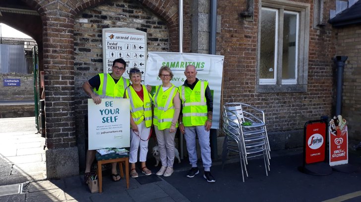 Volunteers on talk to us