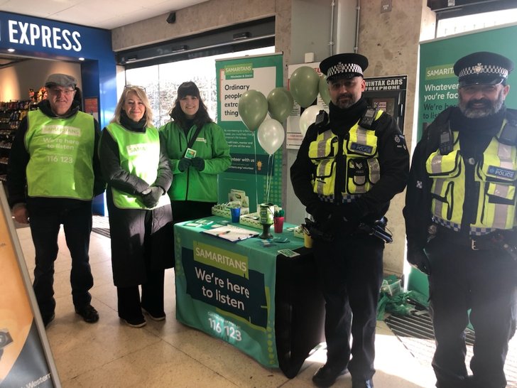 Winchester Samaritans at the station