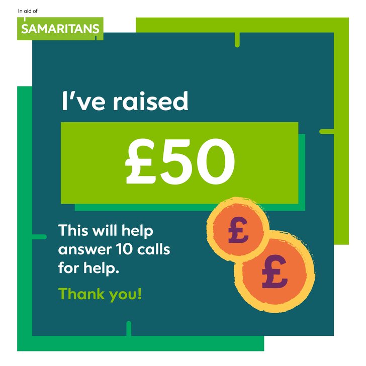 I've raised £50 - 310k Steps in March