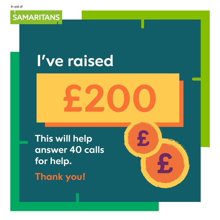 I've raised £200 - 310k Steps in March