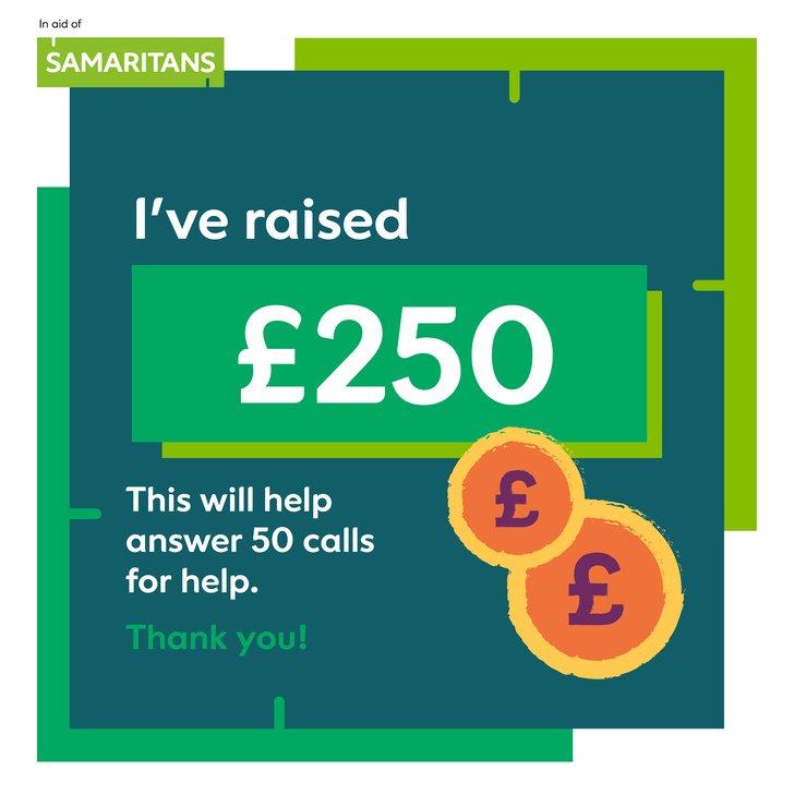 I've raised £250 - 310k Steps in March