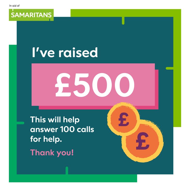 I've raised £500 - 310k Steps in March