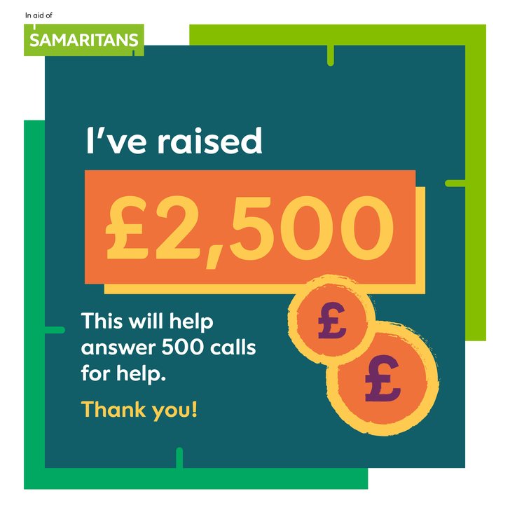 I've raised £2,500 - 310k Steps in March