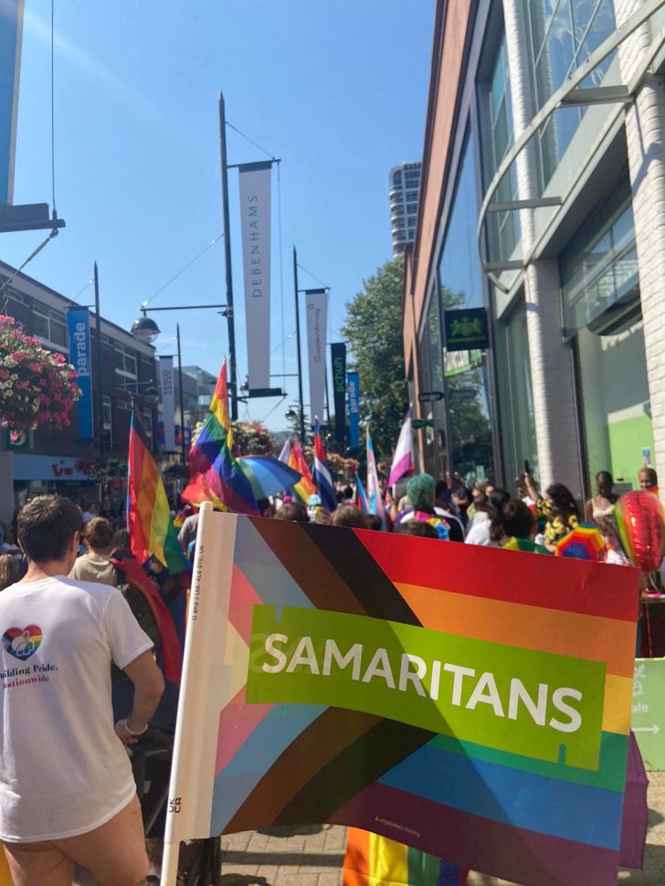 Swindon Sams - Off we go on the Pride March! Aug 2022