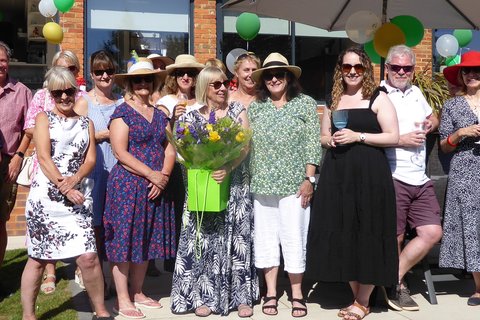 50th tea party Flowers for our host Alison Fowles 6 August 2022