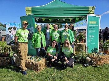 Samaritans at an agricultural outreach event