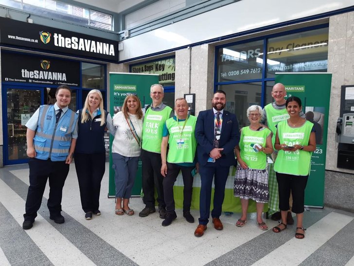 Kingston Samaritans Outreach event at Kingston Station