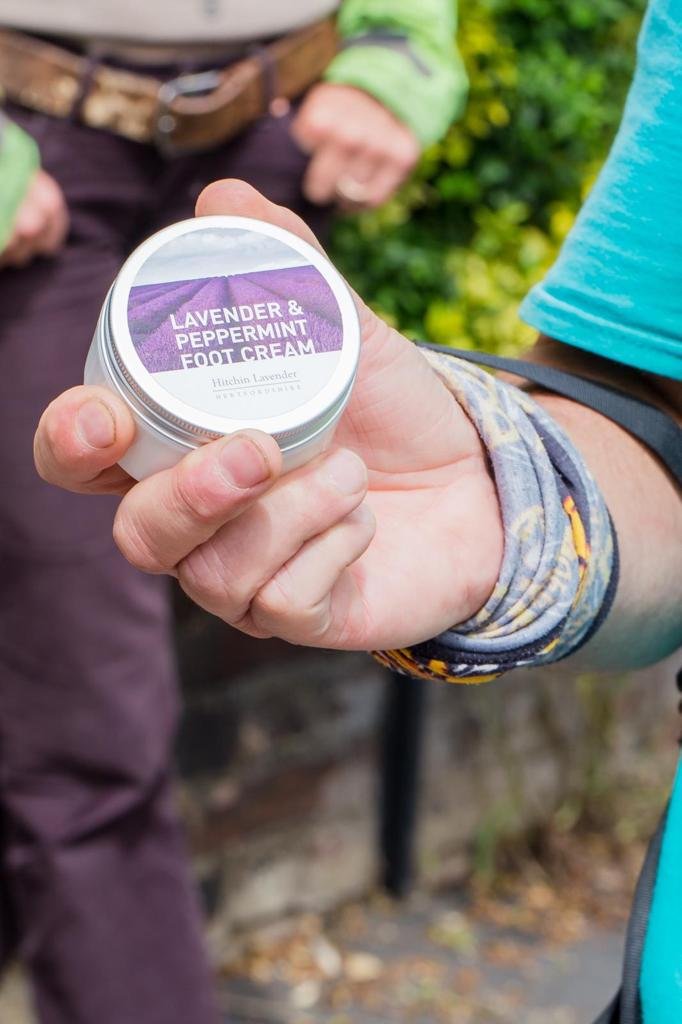 A gift of Hitchin Lavender foot cream for the tired walker (c) Carly Bedwell.JPG