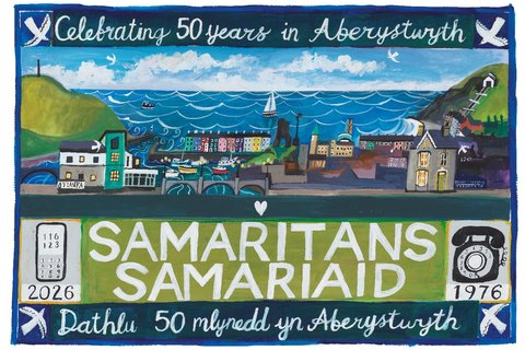 Aberystwyth Samaritans 50th Anniversary Artwork