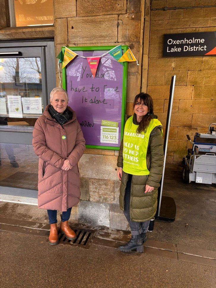 Brew Monday volunteers at Oxenholme Station