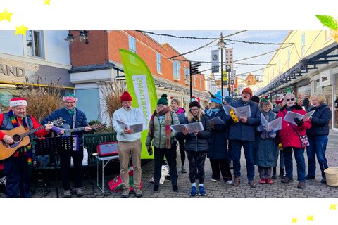 Carol singing photo