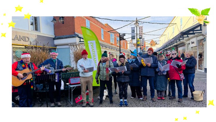 Carol singing photo