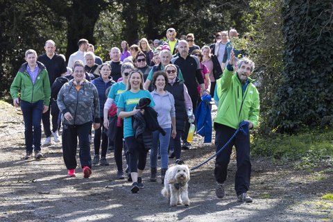 Charlie Bird Hand of Friendship Walk for Samaritans in Wicklow