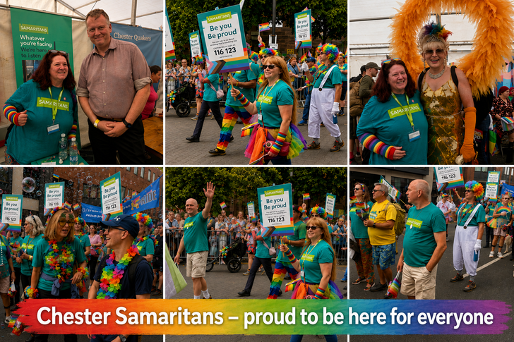 Chester Pride parade and in the wellbeing tent