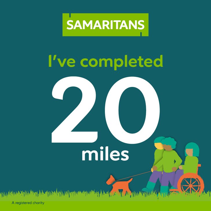I've completed 20 miles!