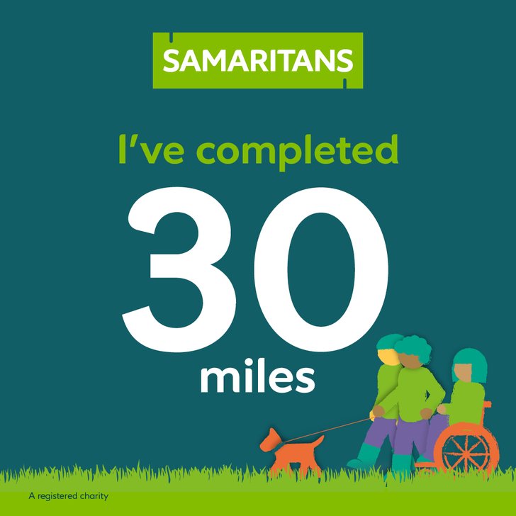 I've completed 30 miles!