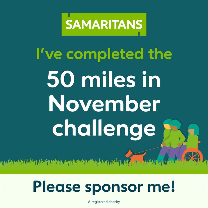 I've completed 50 miles!