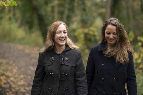 women-walking-outdoors