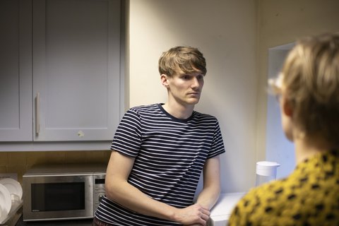 Man-woman-office-kitchen