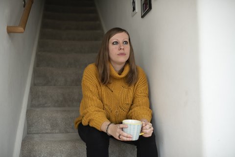 Woman-home-alone