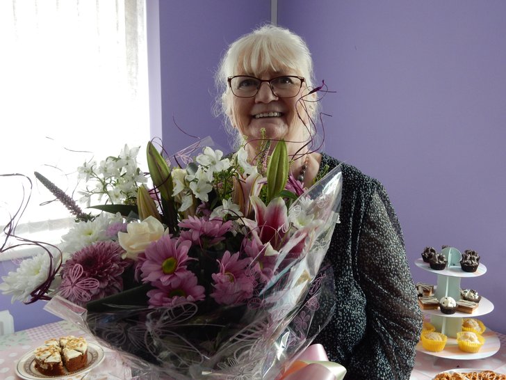 Gill with bouquet