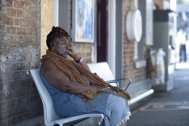 woman on the railway