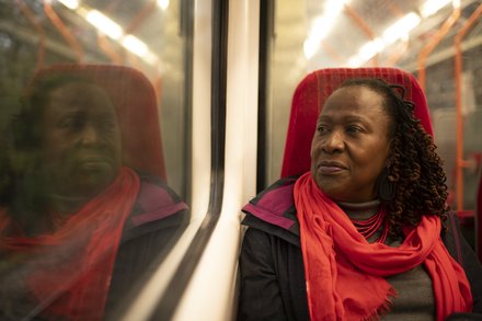 Woman-train-window