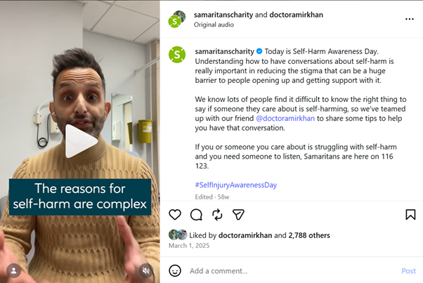 Dr Amir on how to have conversations about self-harm.