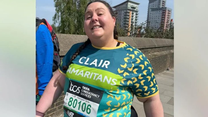 Clair ran the London Marathon 2026