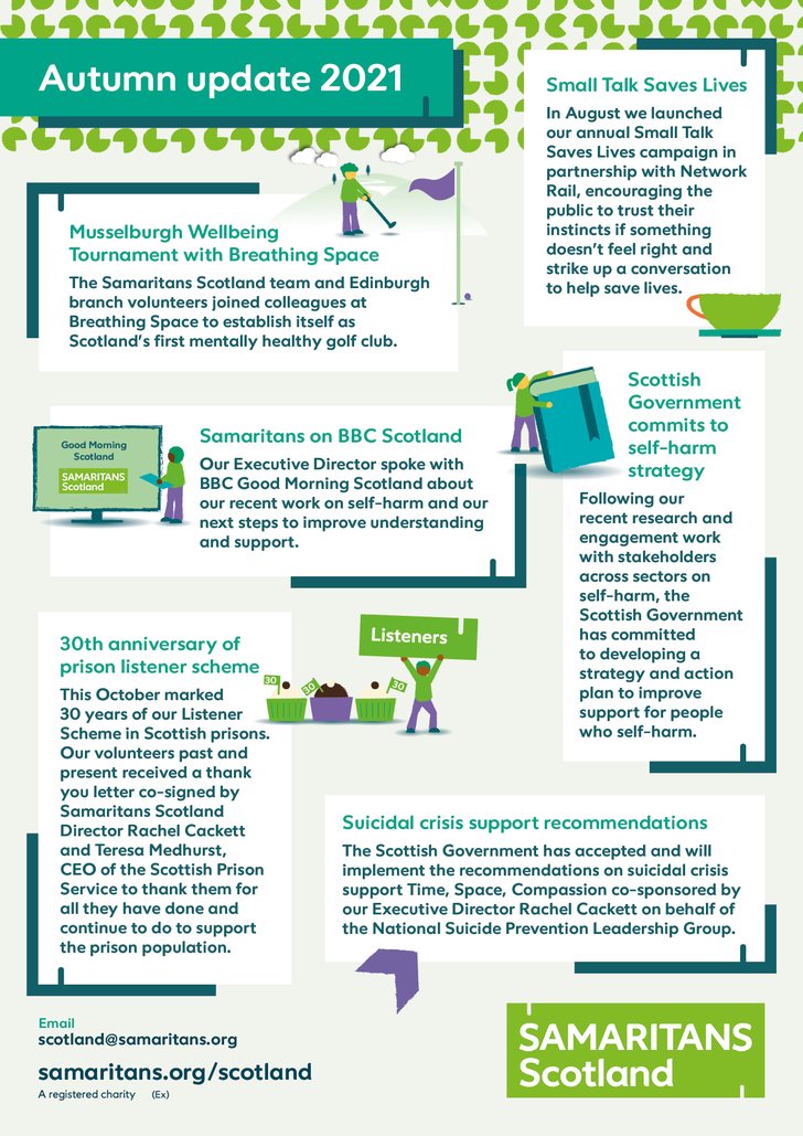 Samaritans Scotland autumn update