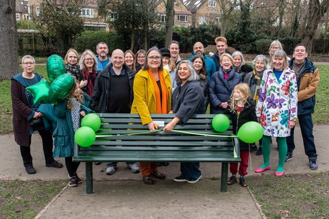 Ealing Samaritans' 50th Anniversary Commemorative Bench