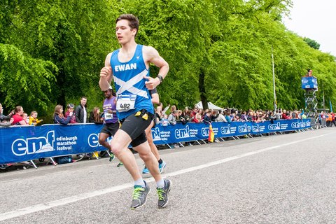 Edinburgh Marathon Festival runner