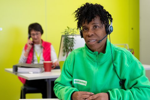 Listening volunteer Ella