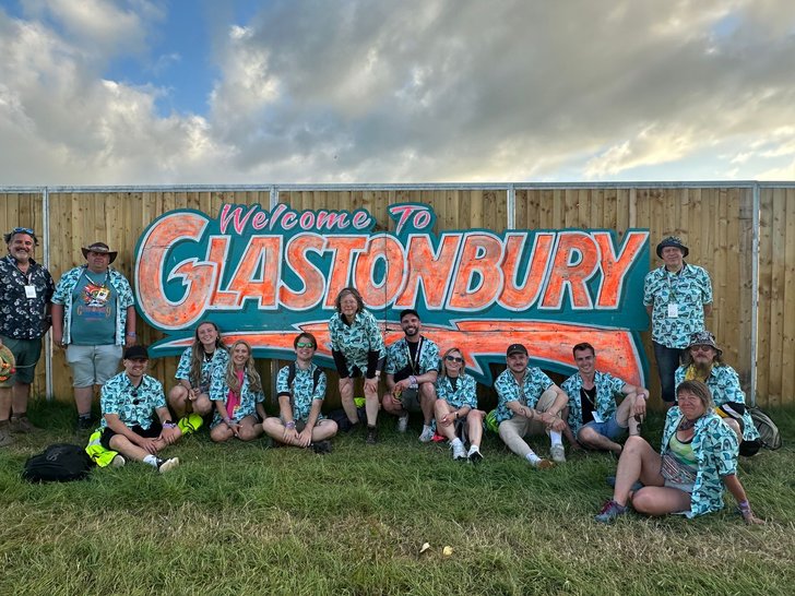 Friends Glastonbury team
