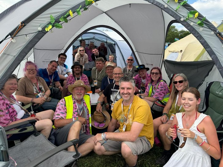 Friends of Cheltenham Samaritans Glastonbury training