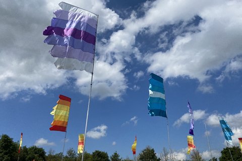 Glastonbury flags