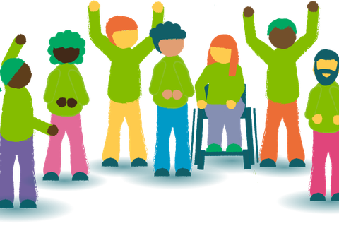 Group of people celebrating