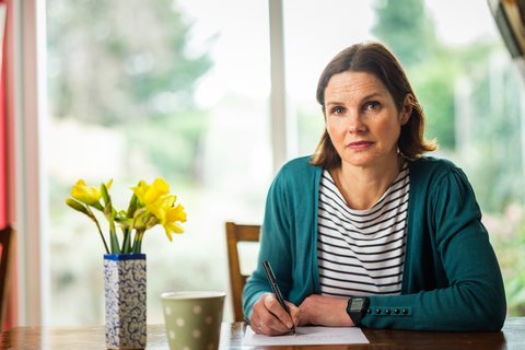 woman writing
