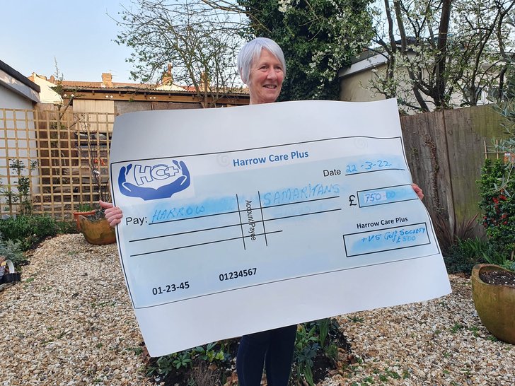 Harrow Care Plus cheque
