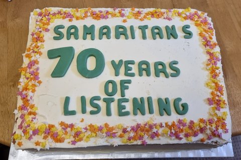 Samaritans 70 Years Cake