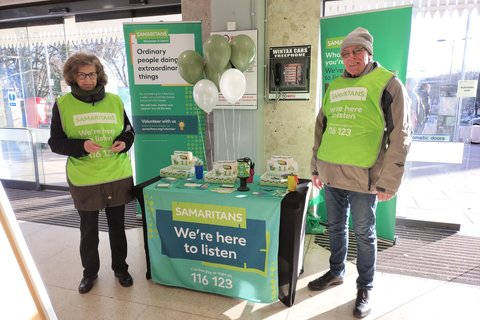 Volunteers at Winchester Railway Station
