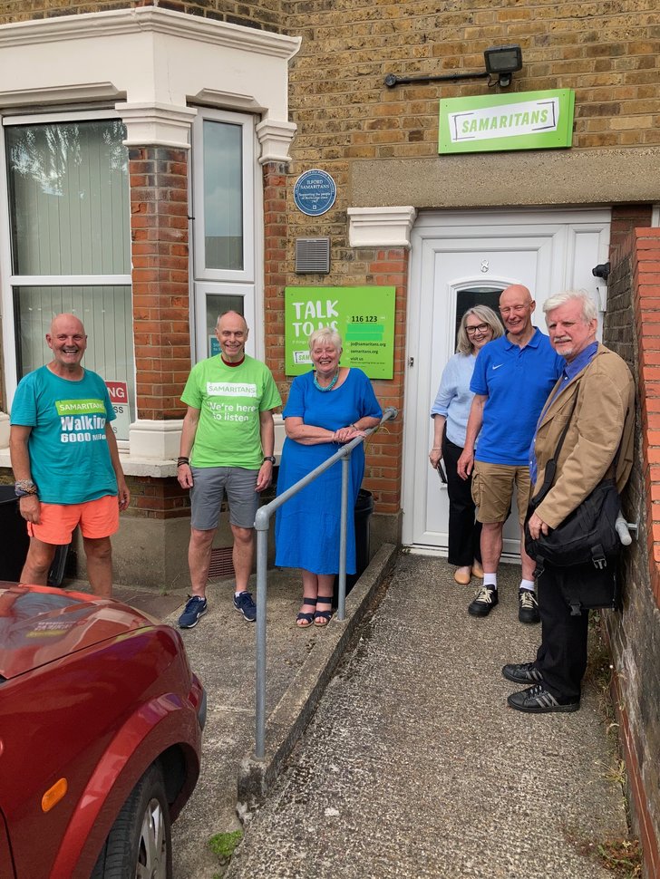 David Matthews visits Redbridge Samaritans