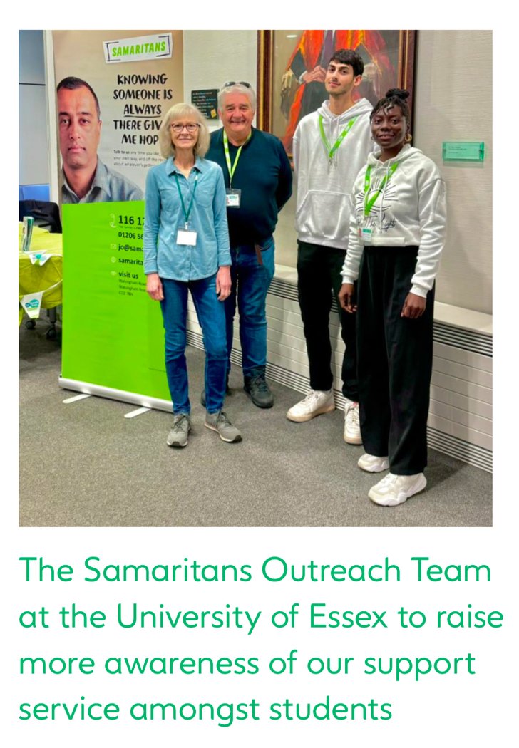 Samaritans Outreach Team at the University of Essex
