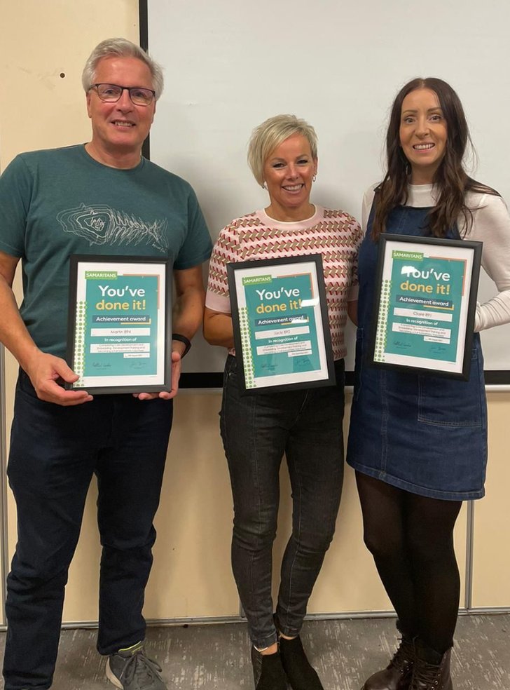Newly qualified Samaritans Coventry Branch
