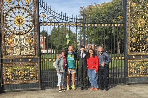 Listening Walk welcoming committee at the Golden Gates